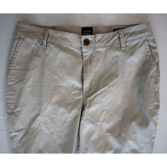 GAP Women's Sz 6 Tan Stretch Twill Relaxed Girlfriend Khaki Pants with Washwell - Picture 7 of 9
